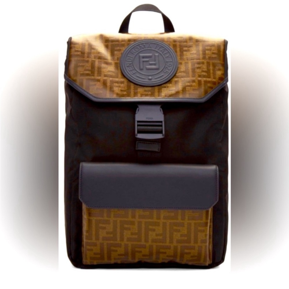 Fendi Zucca Monogram Print Backpack